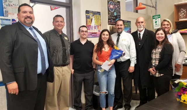 Student of the Year - Ariana Noelle Schieferle of Fillmore High School is a graduating senior who has maintained high academic achievement and been involved in her campus community through student leadership, athletics, and volunteering. She will be attending the University of California Los Angeles next fall. Congratulations Ariana!