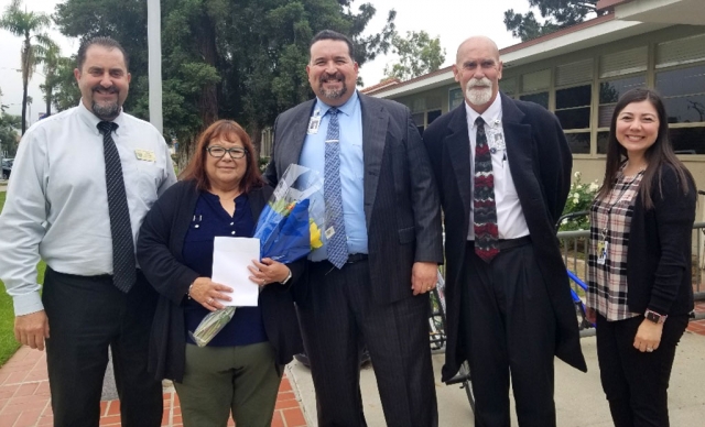 Classified Employee of the Year - Maria Gonzalez provides inspired service as a Clerk in the Fillmore USD Migrant Program. She began her relationship with our district as a student at age five and has been a strong supporter of our Migrant Program for over 35 years. Maria shares that her sons were also educated in Fillmore and is very proud of their accomplishments. Congratulations Maria Gonzalez!