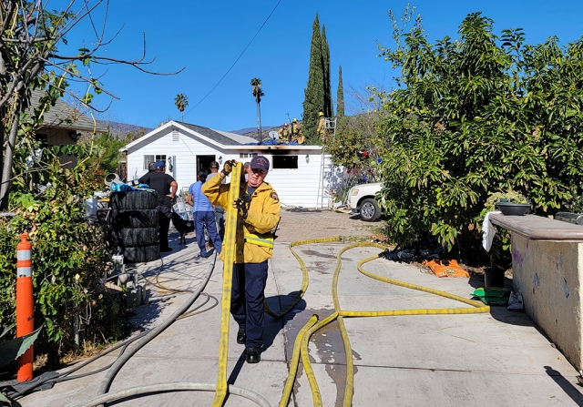On Monday, January 24th, at 10:42am, Fillmore’s Engine 91, along with eight additional units, responded to a back house fire in the 100 block of Main Street. Crews were able to extinguish the flames quickly, with no injuries reported at the time of the incident. Cause of the fire is under investigation.
