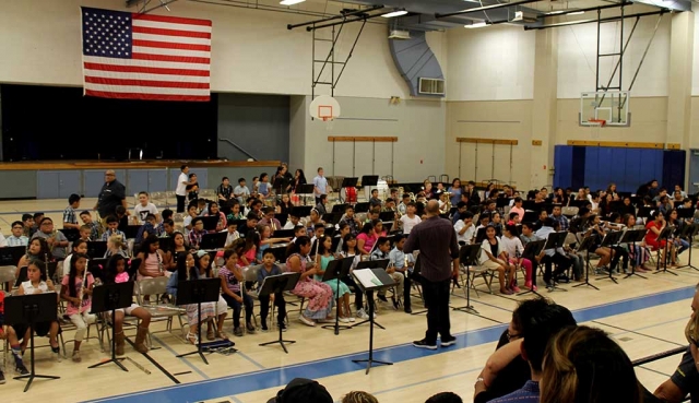 On Wednesday, May, 31st Fillmore Middle School hosted a Band Concert in the gym, all three Fillmore elementary schools gathered to perform for family and friends. 