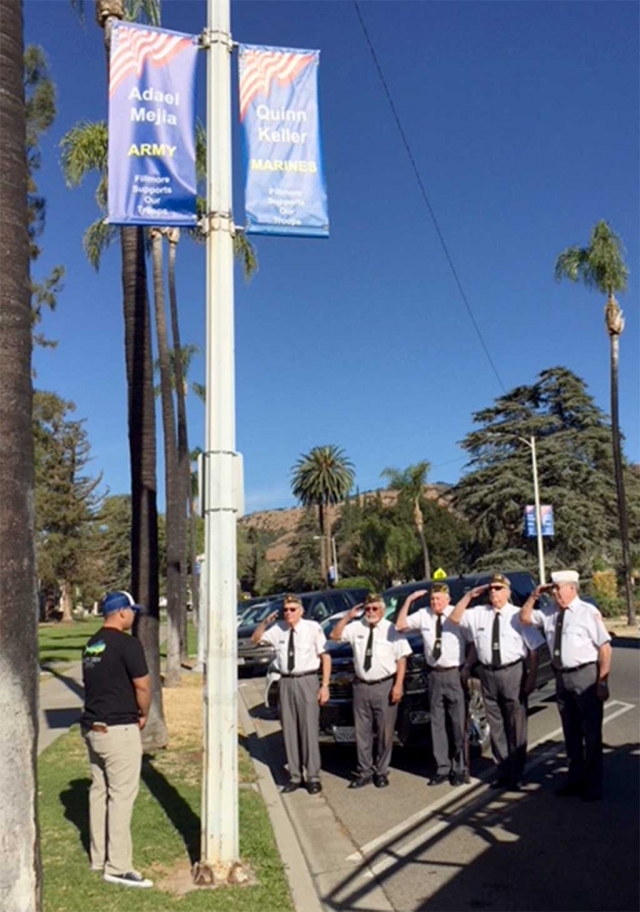 Fillmore’s Veterans of Foreign Wars salute.