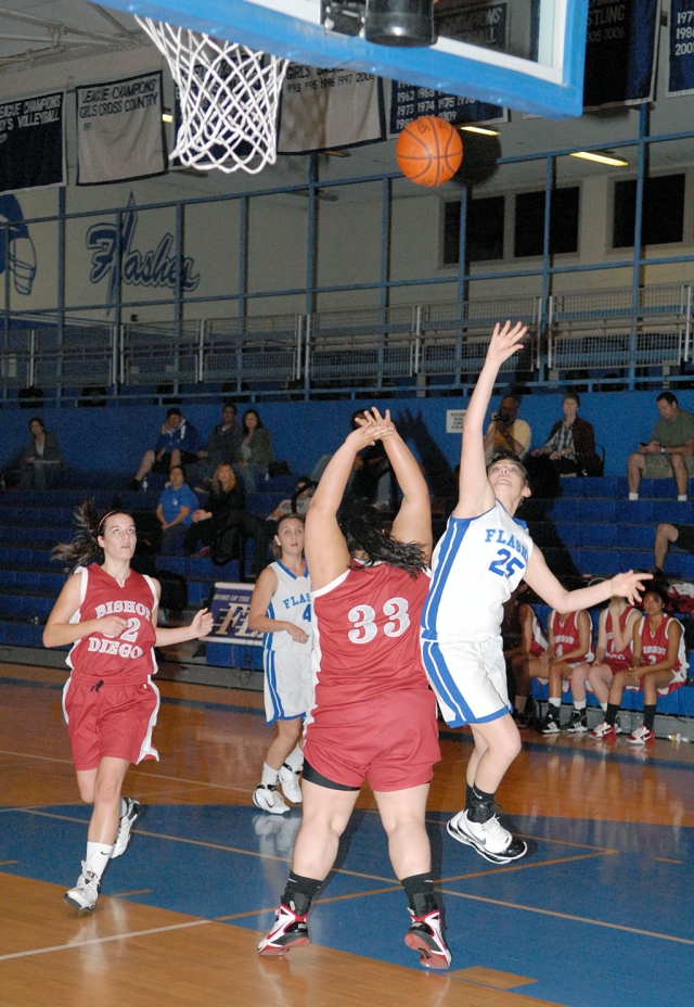 Jaynessa Lopez #25 shoots for two points.