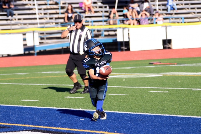 Below are the SoCal Fillmore Bears game results for Saturday, September 15th: SoCal Fillmore Bears Gremlins (home game) vs. West Lancaster Eagles 36-18, Eagles. SoCal Fillmore Bears Pee Wee (home game) vs. North Oxnard Warriors Red 6-0, Warriors. SoCal Fillmore Bears Bantams (home game) vs. Moorpark Musketeers Green 45-0, Bears. SoCal Fillmore Bears Juniors (home game) vs. Palmdale Falcons 16-6, Falcons. SoCal Fillmore Bears Seniors (home game) vs. Santa Barbara Sharks 26-21, Sharks. This Saturday’s games will September 22nd: SoCal Fillmore Bears Gremlins vs. Burbank Vikings 8am at Burbank High School. SoCal Fillmore Bears Pee Wee vs. Moorpark Mysketeers 10:15am at Moorpark High School. SoCal Fillmore Bears Bantams vs. Highland Bulldogs 12:30pm at Highland High School. SoCal Fillmore Bears Juniors vs. North Oxnard Warriors 4pm at Oxnard High School. SoCal Fillmore Bears Seniors vs. Highland Bulldogs 7:15pm at Highland High School. All SoCal Fillmore Bears Youth Football & Cheer Photos by Crystal Gurrola.