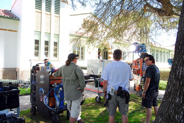 Filming for the hit HBO series “Big Love” took place at the Fillmore Unified School District building last week. The production company is also filmed using the Traditions tract off Goodenough Road.