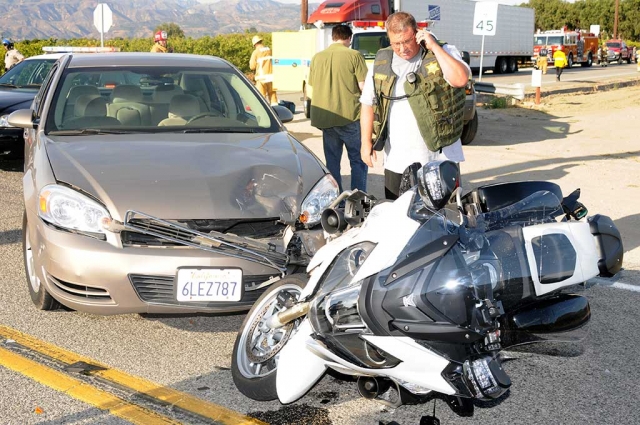 A Ventura County Sheriff ’s Department motorcycle deputy was involved in an injury traffic collision with vehicle on Friday, Jun 10th at 5:32pm. The accident took place at the corner of Sespe Street and Bardsdale Avenue in Bardsdale. On scene were EMS48, MED421, AIRSQ8, RE27, B54, and ME91. The Deputy was airlifted to Ventura County Memorial Center with non-life threatening injuries. He patrols out of the Thousand Oaks station. No other injuries were reported. The CHP is investigating the crash.