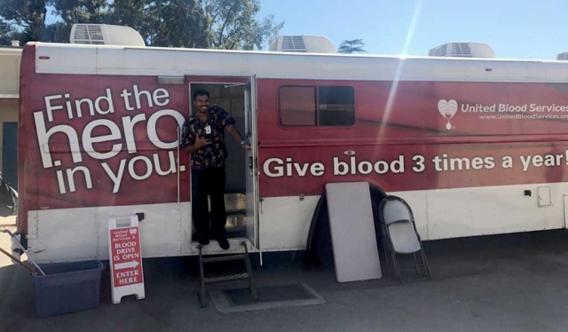 Tuesday, October 24th Fillmore High School’s ASB hosted a blood drive for anyone over the age of 16 to donate and be a hero. Photo Courtesy Katrionna Furness.