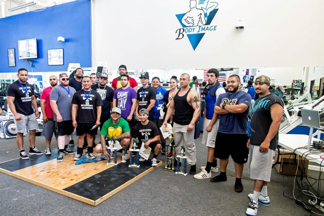 The 2015 Body Image Powerlifting Contest, held Saturday, May 30th, drew a large audience to cheer on the participants. A raffle was held to benefit Fillmore Middle School. Photo courtesy Bob Crum.