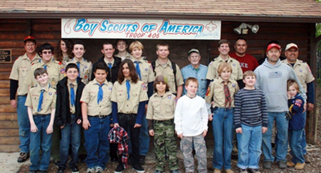 Boy Scout Troop 406 and Cub Scout Pack 3400 went up to Camp 3 Falls above Frazier Park to spend the weekend for Wintercamp. The Scouts spent Saturday sledding down hills and throwing snow balls at each other. The nights were spent in tents with sub-freezing temperatures outside. Saturday night the Scouts played 