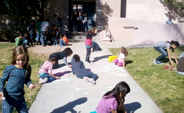 Even though it is Spring Break at school, the Boys & Girls Club hosts students daily. The youth are seen doing chalk art on the sidewalk for an art project. On Tuesday 25 kids participated in a nieghborhood clean up. They picked up 15 bags of trash along the bike path and FMS. Another adventure this week will be to visit the Fillmore Historical Museum.