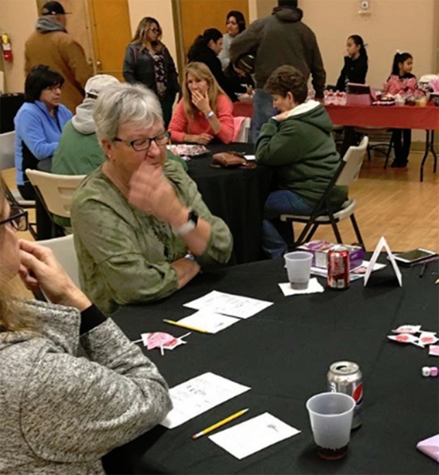 Tuesday, February 12th from 6pm – 8pm was Bunco Game Night at the Fillmore-Piru Veterans Memorial Building. There were 24+ people in attendance playing the games and four vendors selling their products: Fillmore Raiders Bake Sale, Girl Scout cookies, My Park Lane Jewelry, and Lipsence/Senegence Beauty Products. Fillmore Parks & Recreation will host Bunco Game Night every 2nd Tuesday of the month at the Fillmore-Piru Veterans Memorial Building from 6pm- 8pm and it’s only $5 to play! Be sure to come by Fillmore City Hall to preregister for March 12th for the next Bunco Night. They offer a cash bar and 3-10 vendors so you can also enjoy a free popup shopping experience right here in Fillmore. This event is part of the “Raise the Roof” Fundraiser series benefiting the Fillmore-Piru Veterans Memorial Building’s efforts in raising money towards a new roof. For more information please call 524- 1500 ext 713. Photos courtesy City of Fillmore Instagram page.