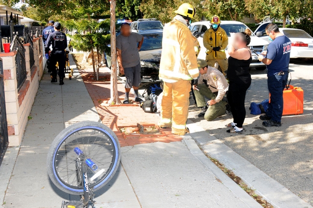 On Wednesday, October 28th at 11:55 am on Bard Street, first responders were called to a collision between a vehicle and a boy on his bicycle. The boy was examined at the scene with minor injuries. Cause of the accident is still under investigation.