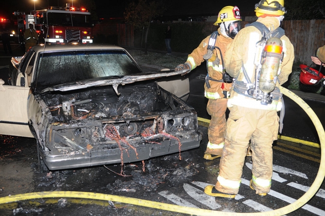 On April 5th, Fillmore Fire Department responded to a vehicle fire on the corner of B St. and 2nd St.