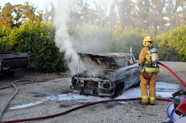 The Fillmore Fire Department put out an abandoned vehicle fire Thursday on Pasadena Avenue, Bardsdale. No structures were involved.
