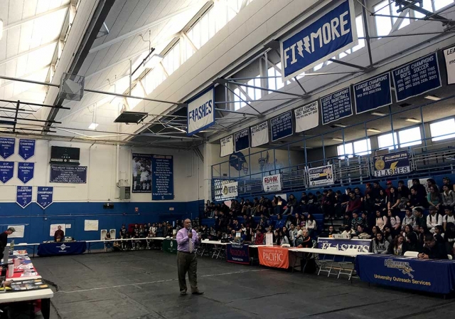 Last week Fillmore High School held College and Career Day for 11th and 12th grade students. The students had the opportunity to speaks with colleges, technical jobs, military, small businesses, etc. Photo courtesy Katrionna Furness.