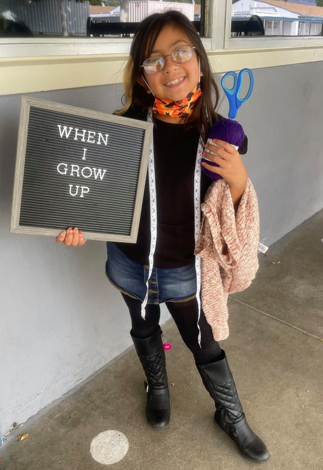 San Cayetano Elementary 3rd grade students dressed up for Career Day. Above are few students who dressed up as a baseball player, scientist, animal keeper and a teacher. The students also prepared a presentation for classmates. Courtesy San Cayetano School Website. 