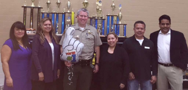 Officer Of The Year Andrew Littlefield. The Fillmore Chamber of Commerce would like to congratulate Andrew Littlefield on being named Officer of the Year. Pictured (l-r) Maura Gomez, Ari Larson, Andrew Littlefield, Irma Magana, Martin Guerrero and Ralph Jimenez.