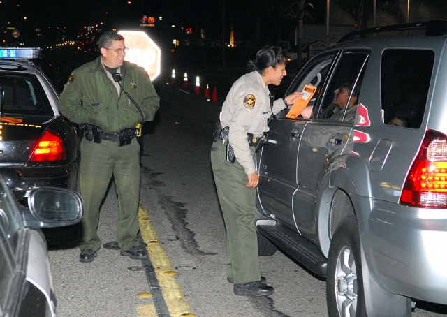 Law enforcement was busy Friday evening conducting a DUI check point. Vehicles and trucks were stopped along Highway 126, between B and C Streets.
