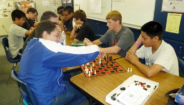 FMS held an open advisory chess tournament last week; as of May 31st the finalist ( Juan Holladay, David Cadena, and Nick Liu) were in double elimination status. Several students are very excited to participate in the chess tournament next year. The participants in this year’s tournament were as follows: Diego Rodrigues, William Guess, Ian Overton, Cody Isaacs, Ivan Campos, Zach Saint Pierre, Vicente Hernandez, Broc Foster, Anthonty Castaneda, matt Wilmot, and Micha Hartzell.