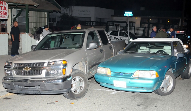 At approximately 9 p.m. Sunday a collision was reported between a Ford Mustang registered to Bernice Anderson of Fillmore, eastbound on Santa Clara Street, and a Chevrolet pickup parked on Santa Clara Street, registered to Alberto Olivo Nepamuseno, also of Fillmore.