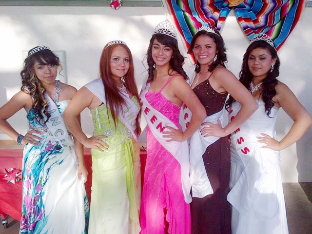The Cinco de Mayo court from Fillmore High added a touch of glamour to the celebration.