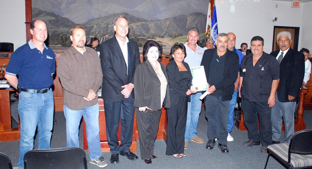 Shown are some of the volunteers who helped make the N. Fillmore Storefront remodel a success.