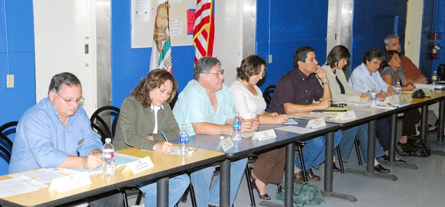 City Council and School Board Members in joint session.