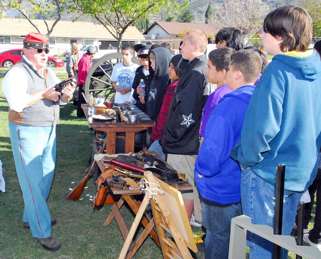 Middle School students enjoyed their annual Civil War Day expositions, Friday. Everything from period food, medical technology, weapons, and camp life were demonstrated.