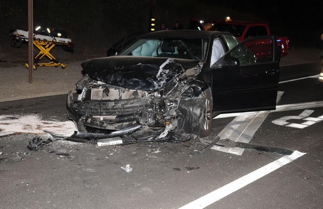 A Toyota Camry and a Kia Soul collided at 10 p.m. on Wednesday, May 1st. The accident took place on Highway 126, just east of Fillmore. CHP, VC Sheriffs and VC Fire responded.