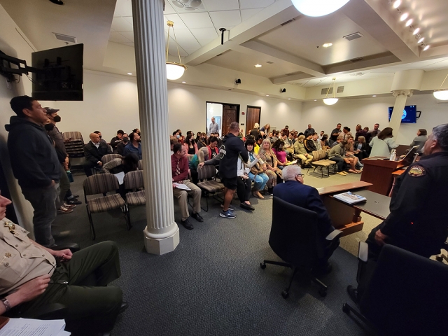 It was standing room only for Tuesday’s City Council meeting with the “LGBTQ+ Pride Resource Fair” under discussion.