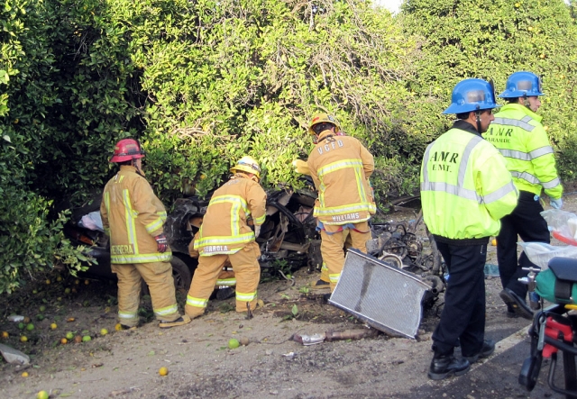 Wednesday, January 11, 2012 at approximately 3:45pm, Fillmore Fire Department assisted Ventura County Fire Department and AMR Ambulance on a Traffic Collision on Riverside Dr. in Bardsdale. Fillmore Fire helped with the extrication of patient and assisted in the landing of the county helicopter that flew the patient to a nearby Hospital. Condition of victim not available.