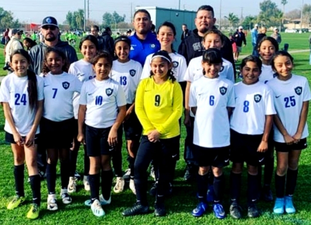 Pictured above is the 2008 Girls Bronze team which will also compete this coming weekend in the second round for the State Cup in Oceanside. Photos courtesy Maria Alvarez and Pasquale Nappi.