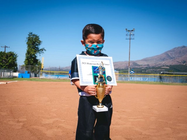 On Saturday, May 23rd, Fillmore Little League hosted a free Summer Slam - Homerun Derby. This was their first annual event which drew 90 participants and Master of Ceremonies, David Morales “Coach Mucho”, of Fillmore. The winners received free registration, Dicks Sporting Goods gift card, and a trophy. Pictured above and below are this year’s winners. (Above) Santiago Herrera for T-Ball division. Photos courtesy Fillmore Little League.
