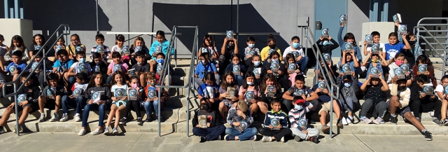 The Rotary Club of Fillmore enjoyed another year of their Dictionary Giveaway Project. All 3rd graders from Rio Vista Elementary, Piru Elementary, San Cayetano Elementary and Mountain Vista Elementary received a dictionary. Above are 3rd graders from Mountain Vista Elementary with their dictionaries. The Rotarians who participated in this project were: Cindy Blatt, Jerry Peterson, Jan Bryant, Dick Richardson, Julie Latshaw and Martha Richardson. Courtesy Rotarian Martha Richardson.