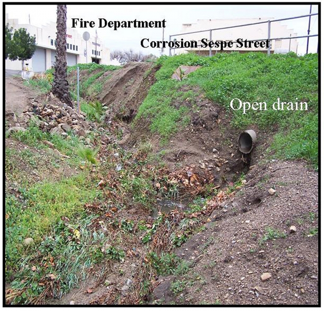 Drainage Problem on Sespe Street.