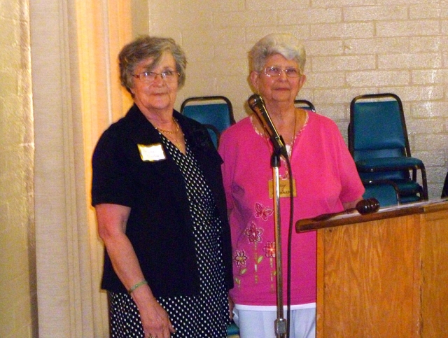 Donna Voelker, Senior Center Board President and Fay Swanson, Fillmore Ebell Club President