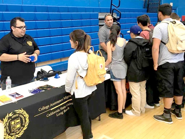 Last week was Higher Education Week at Fillmore High School. Class of 2017 and 2018 attended a Higher Education College Day presentation at the High School Gym. Fillmore High School was complimented by various reps on their behavior and inquisitive nature. CSU and UC reps from as far as Syracuse were in attendance along with FIDM and various other Vocational Schools.