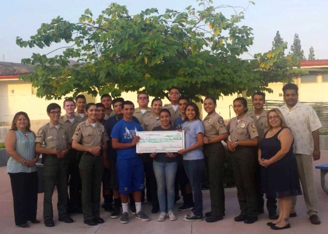 Fillmore Chamber of Commerce would like to thank Leo Vazquez and The Fillmore Explorers for their volunteer work at the 2015 Fillmore Sespe Creek Car Show. The Fillmore Chamber of Commerce presented them with a $1,000 donation for all of their hard work and assistance. See you all next year July 4th, 2016!