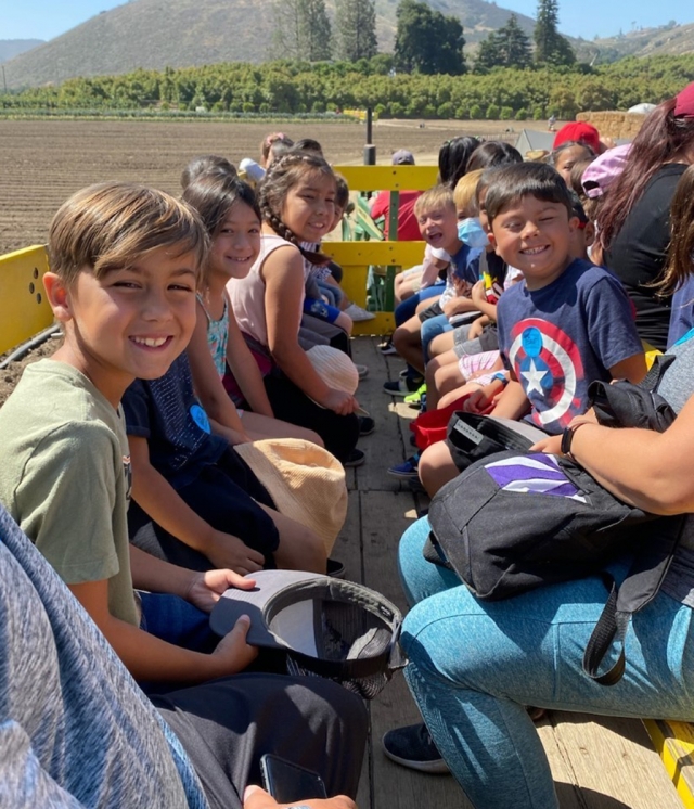 The 1st graders at Rio Vista Elementary took a field trip to the Fillmore School Farm. They students enjoyed a hay ride and picking strawberries. Photos courtesy Rio Vista Elementary blog.