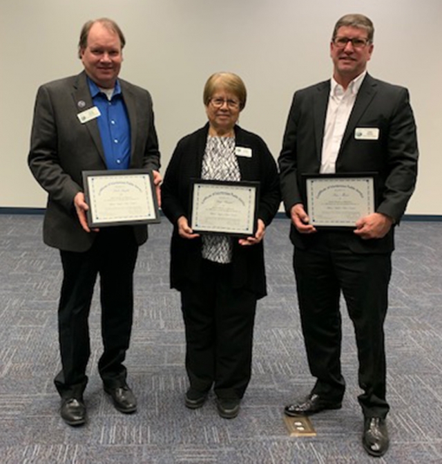 At the January 30th Ventura County School Board Association’s dinner meeting, Trustee Lucy Rangel was honored for 12 years of service, and Trustees Scott Beylik and Sean Morris were honored for eight years of service. The Ventura County School Board Association (VCSBA) works to promote and improve public education and to provide information and opportunities for the exchange of ideas on school related matters amongst school board members. VCSBA members include representatives from all 20 Ventura County public school districts, the Ventura County Board of Education, and the Ventura County Community College District.
