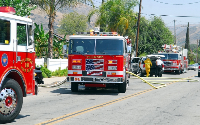One August 12, at approximately 13:36 p.m., the City of Fillmore Fire Department responded to a reported structure fire on the 900 block of Third Street. 