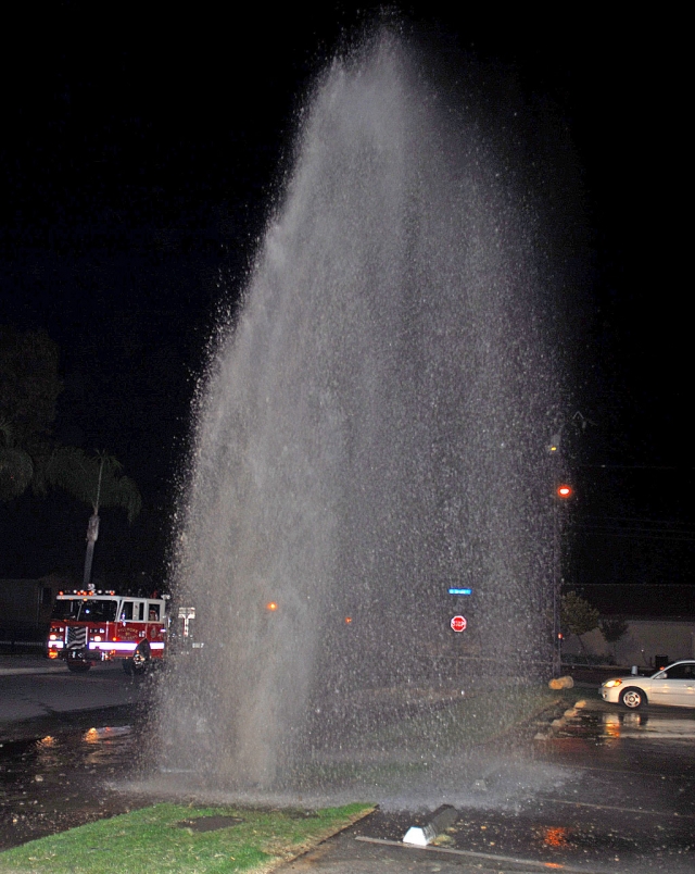 A fire hydrant was damaged at approximately 9:00 p.m. Wednesday, September 22nd, during a hit and run at the Memorial Building. 
