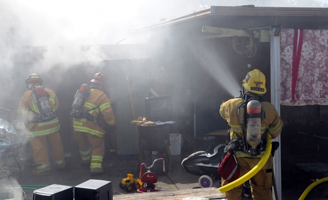 A small structure fire occurred in the 400 Block of Fillmore Street at approximately noon on Thrusday October 13th. No injuries were reported.