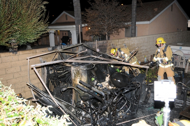 Fillmore Fire Department responded Thursday, Nov. 20th, at approximately 7:45pm, to a reported structure fire in the 1000 block of Howard St. Upon arrival, fire personal determined there was a large pile of camping gear and debris on fire in the backyard. Water was being applied by a bystander and fire personnel were able to extinguish the fire. No damage to the structure was reported.