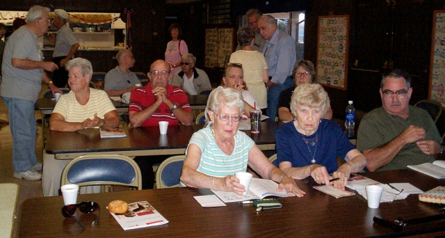 About 40 residents of El Dorado Mobilehome Estates turned out on July 11th for the Fillmore Fire Departments Disaster Preparedness program. The residents received instruction in mass casualty incident triage and basic first aid.