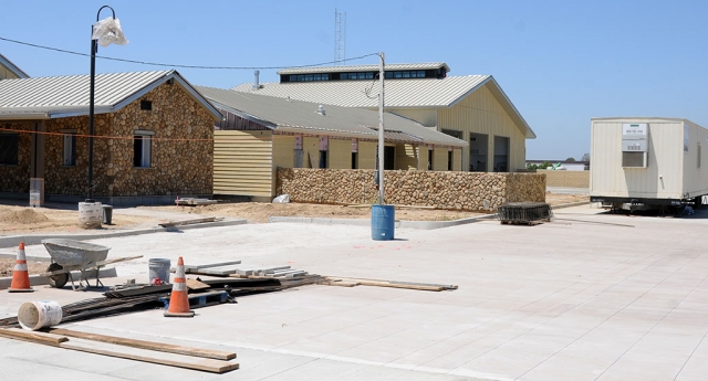 Fillmore’s new $8-million county fire house is nearing completion. It is situated on a 2.7 acre site at the corner of River and C Streets. At 15,000 square feet, the new station will be more than three times the size of the current station, located at 613 Old Telegraph Road. It will provide improved access to the highway, modern utility systems and adequate room for fire engines. The current staff of four firefighters and a two-member bulldozer crew will move to the new station. The current station will be leased to the U.S. Forest Service, which now operates out of a trailer on the property.