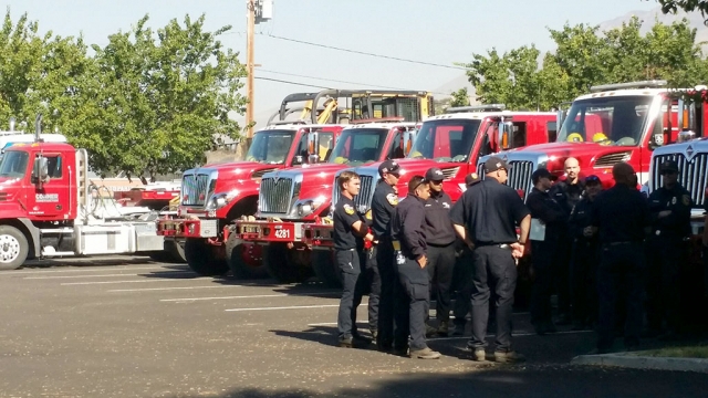 This past week Two Rivers Park and Fillmore’s County Fire Station was fuddled with Firefighters and their equipment from all over the county to help fight the Lime fire in Piru which began on Wednesday, June 10th.