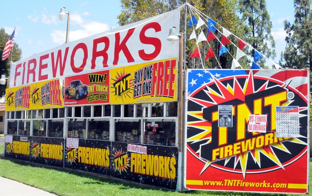 Fireworks booths opened their doors at 12:00 p.m. June 28th and will remain open until July 5th, 12:00 p.m. All booths are non-profit organizations.