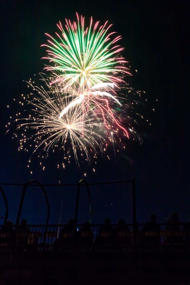 The fireworks display was spectacular this year. 18 illegal fireworks citations were written on the fourth. Photos courtesy Bob Crum.