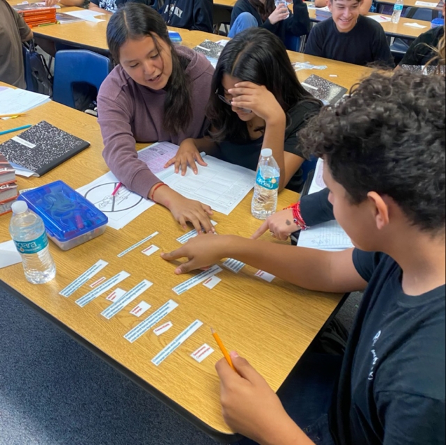 Pictured right are Fillmore Middle School 8th grade US History students reviewing the Battles of the American Revolution and preparing for next week’s quarter final. Photo courtesy Fillmore Middle School Blog.