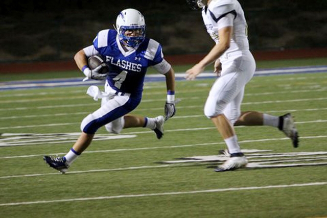 Collin Farrar makes a move to run down the field. Farrar ran for 123 yards.